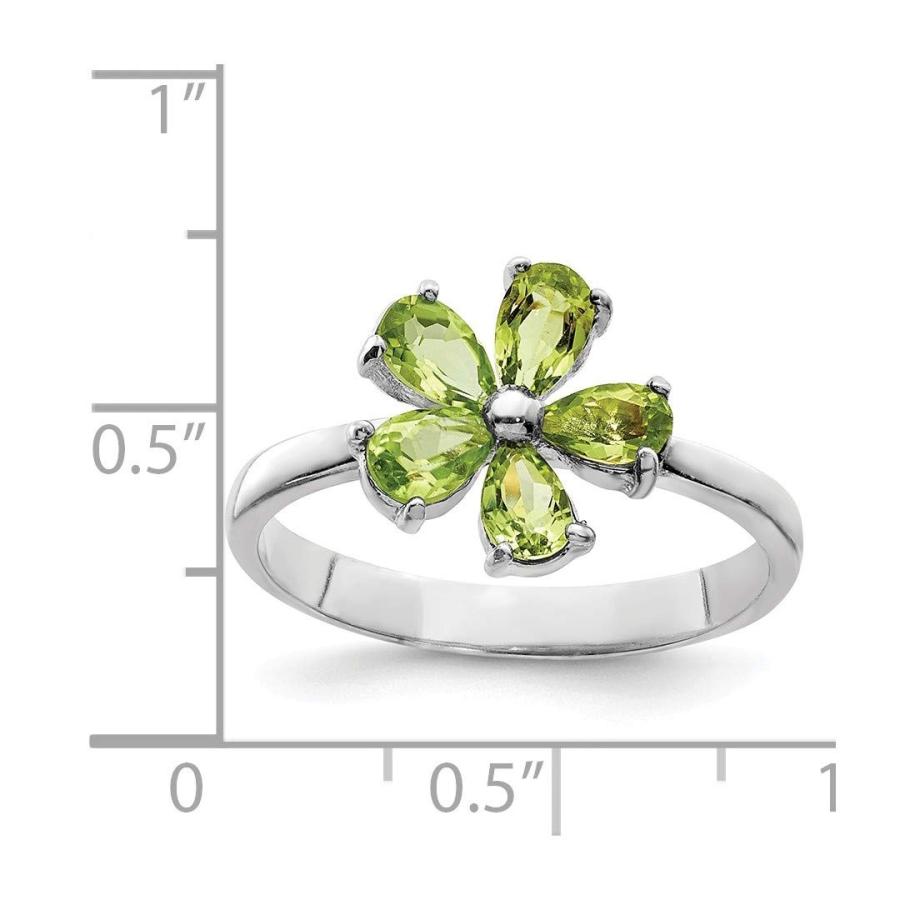 925スターリングシルバーグリーンペリドットバンドリングサイズ6.00石宝石用原石ファインジュエリーギフト用女性