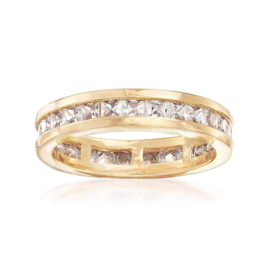 Ross-Simons 1.80 ct. t.w. CZ Eternity Band in 18kt Yellow Gold Over St