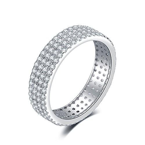 JewelryPalace Cubic Zirconia Anniversary Wedding Band Channel Set Eter｜twilight-shop｜04