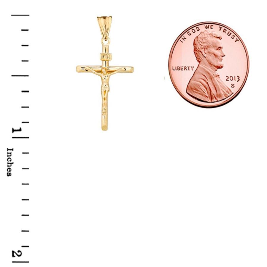 Dainty Jesus Christ INRI Crucifix Cross Pendant (0.90