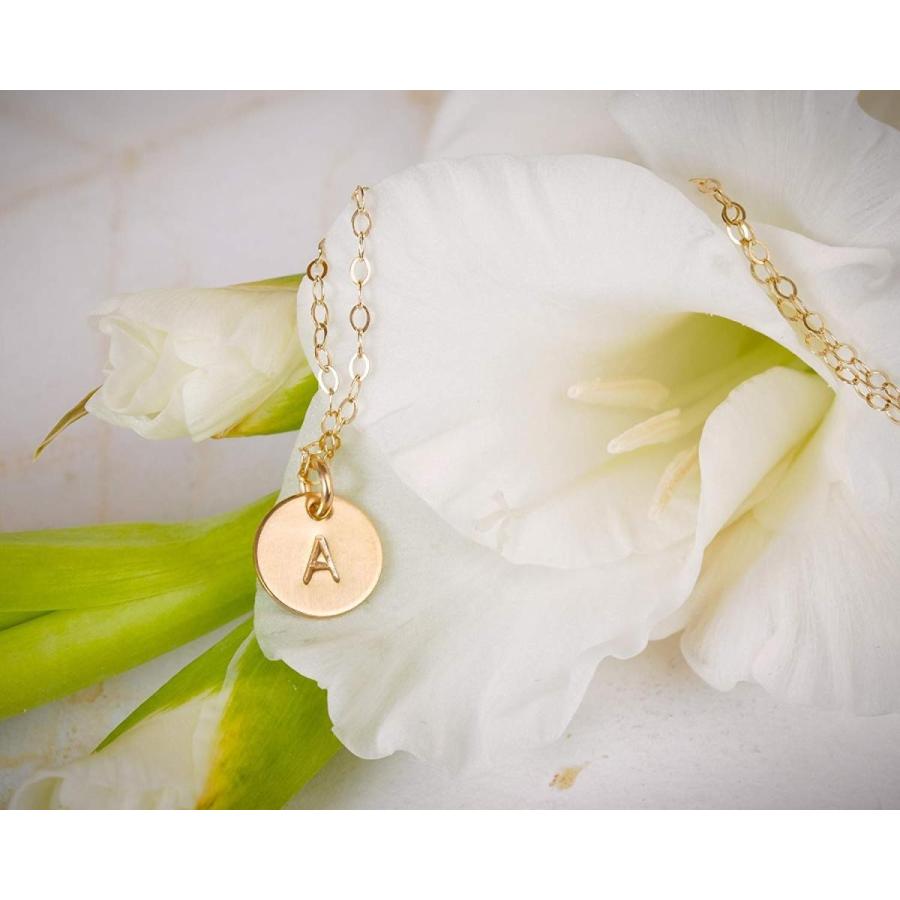 最新な EFYTAL Initial Necklace- Tiny Gold Filled Gifts Custom