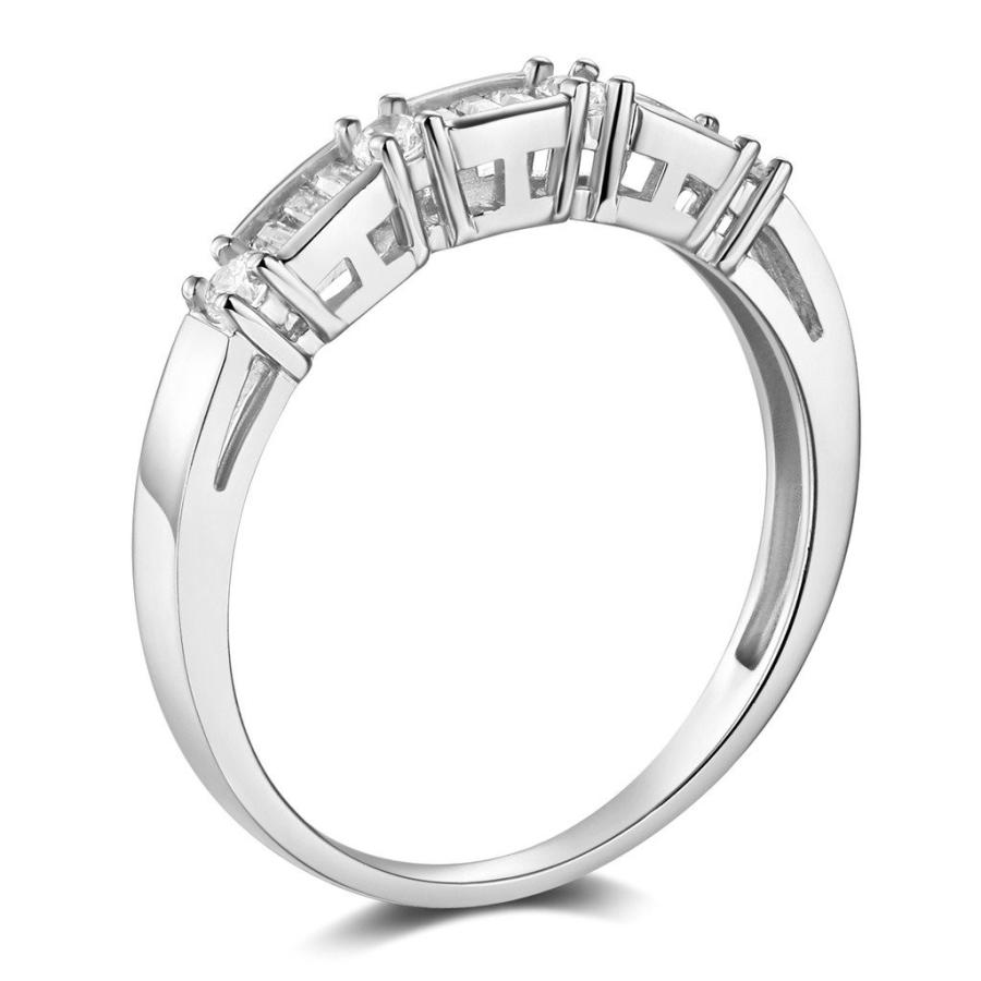 最新 14k White Gold SOLID Wedding Engagement Ring and Wedding Band 2 Piece 【1053740269】(38312円)