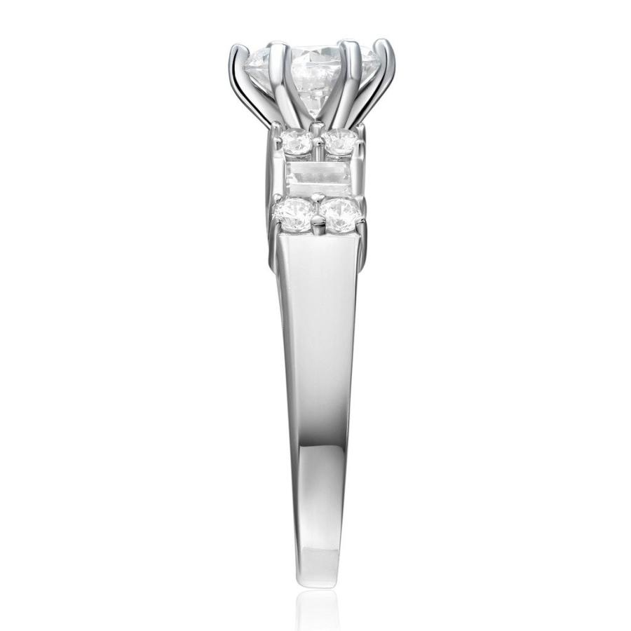 最新 14k White Gold SOLID Wedding Engagement Ring and Wedding Band 2 Piece 【1053740269】(38312円)