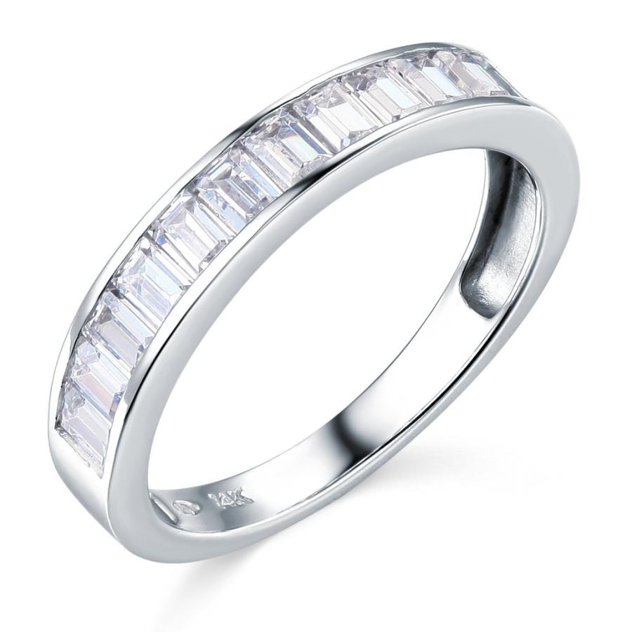 正規品 14k White Gold SOLID Wedding Engagement Ring and Wedding Band 2 Piece 【F1179378897】(42880円)