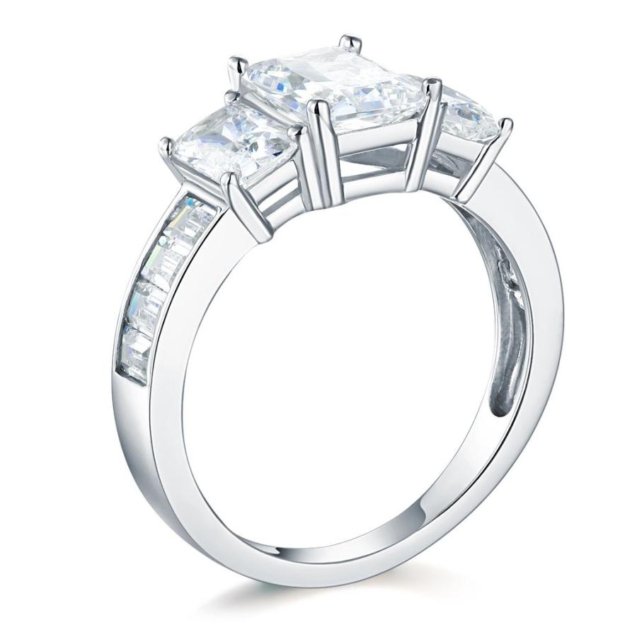 正規品 14k White Gold SOLID Wedding Engagement Ring and Wedding Band 2 Piece 【F1179378897】(42880円)