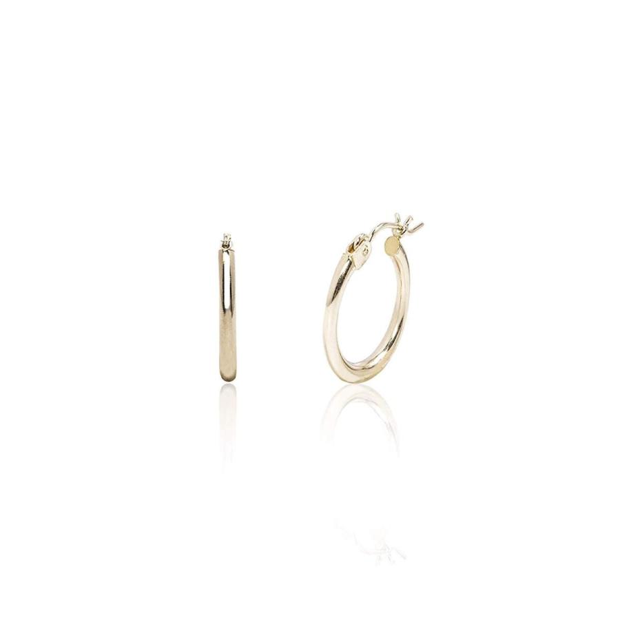 Honolulu Jewelry Company 14K Yellow Gold Hoop Earrings (14mm (0.55 inc