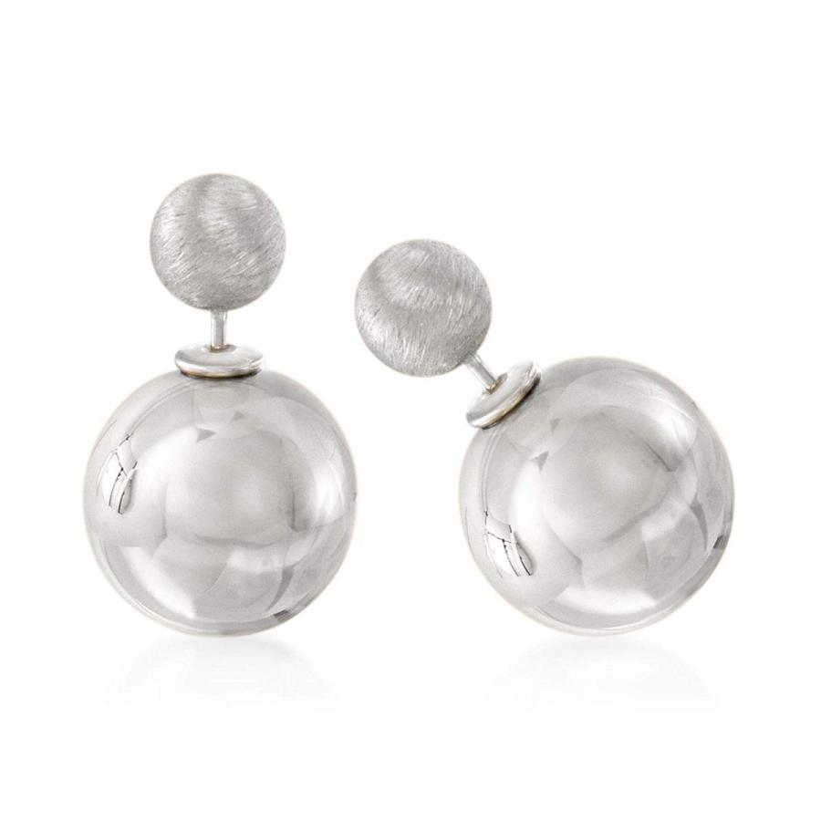 Ross-Simons Italian 8-16mm Sterling Silver Brushed and Polished Bead F