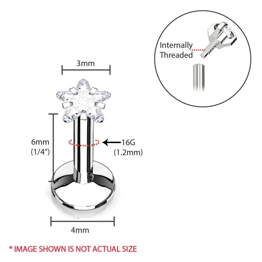 再再販 Bodyj4you 4pc Labret Stud 16g Cz Star 6mm Surgical Steel Tragus Earrin B Twilight Shop 通販 Yahoo ショッピング 格安 Mandellmenkes Com