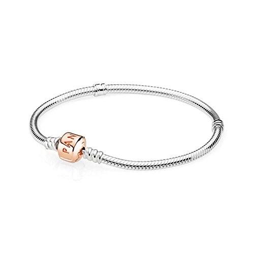 Pandora Moments Silver Bracelet with Rose Clasp 58070219