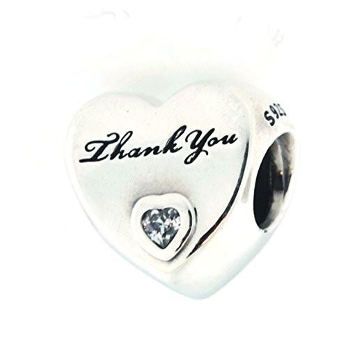 Pandora Women's Thank You Heart Charm - 792096CZ