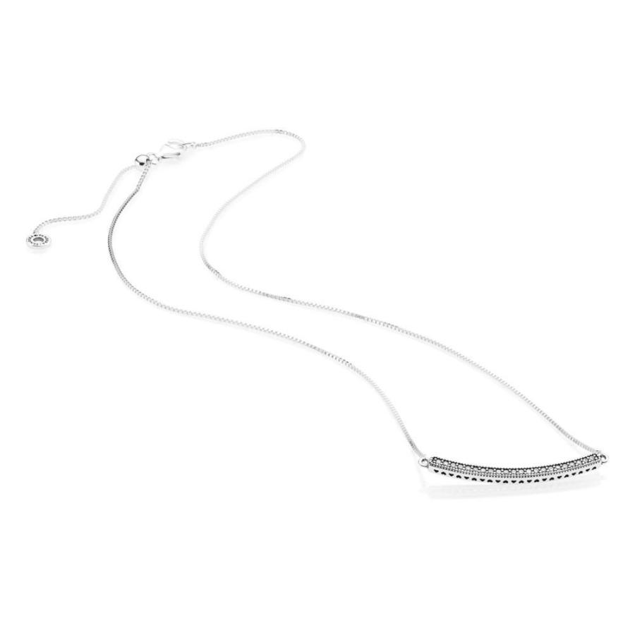 PANDORA Hearts of PANDORA Bar Necklace, 397420CZ-50