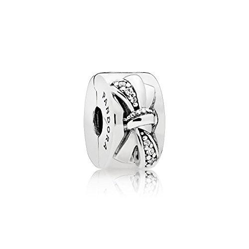 25【新品未使用】 PANDORA Shiny Bow Clip Charm， 797304CZ 【2468666246】(15541円)