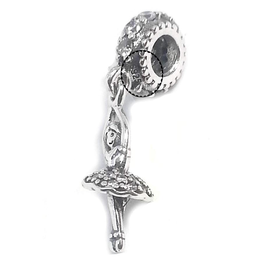 Authentic Pandora Ballerina Charm w/Cubic Zirconia, 791365CZ