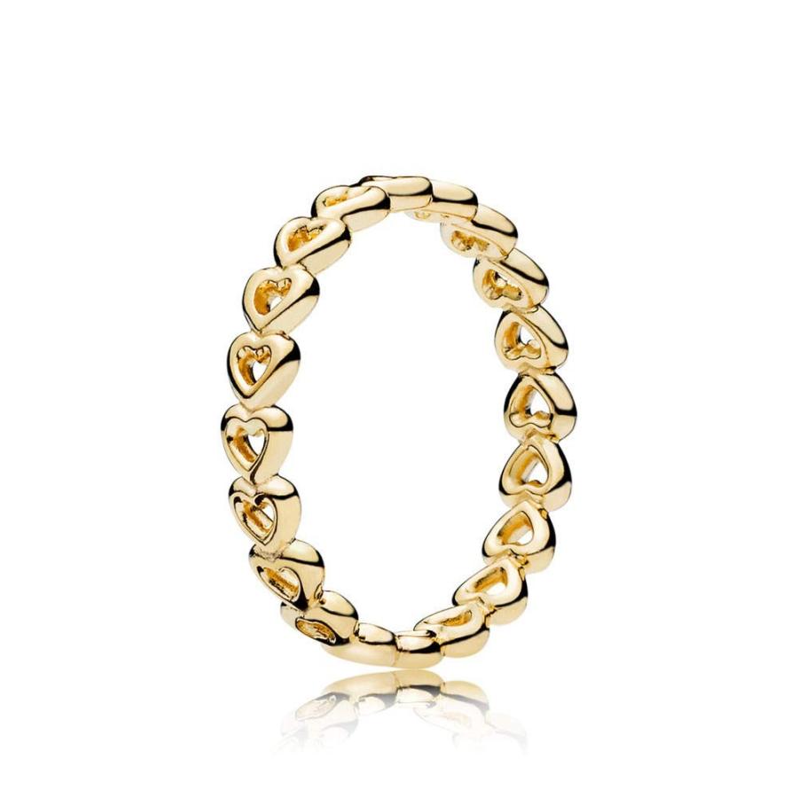 Pandora Shine Linked Love Ring Size 7 16710554