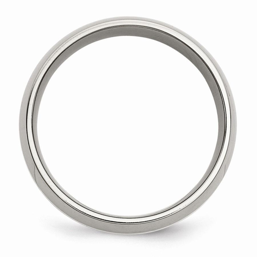 【国内在庫】 Sterling 925 Titanium Silver Pre 7.50 Size Band Ring Wedding 8mm Inlay ネックレス、ペンダント