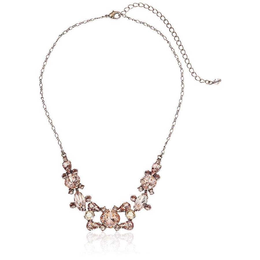 Sorrelli Satin Blush Crossover Statement Necklace, 16