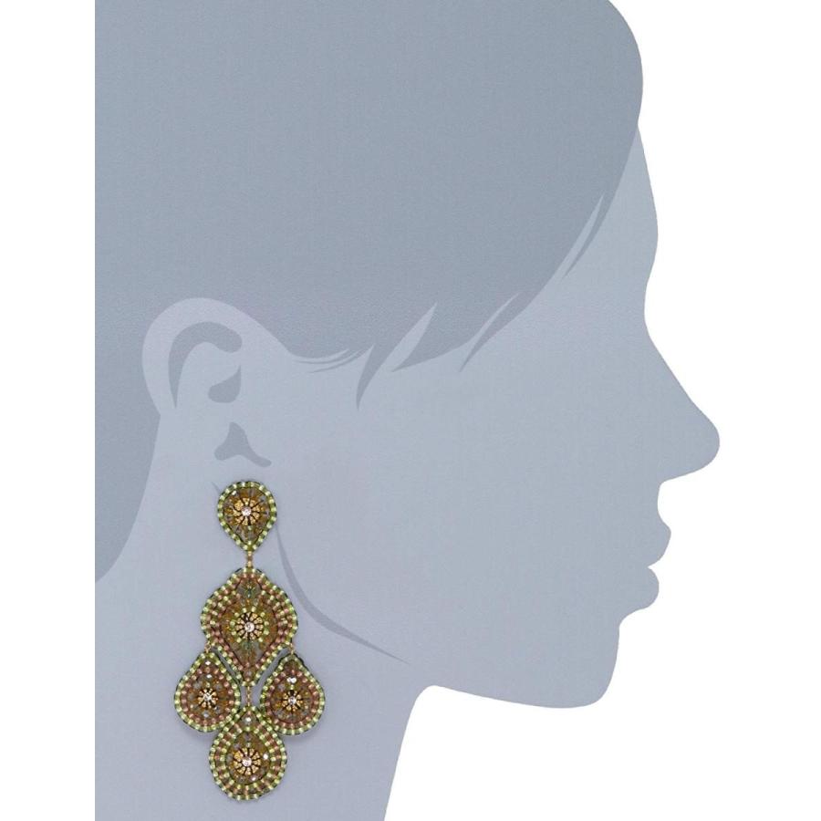 Miguel Ases Peridot-Color Bead and Swarovski 14k Gold Filled Drop Earrのサムネイル