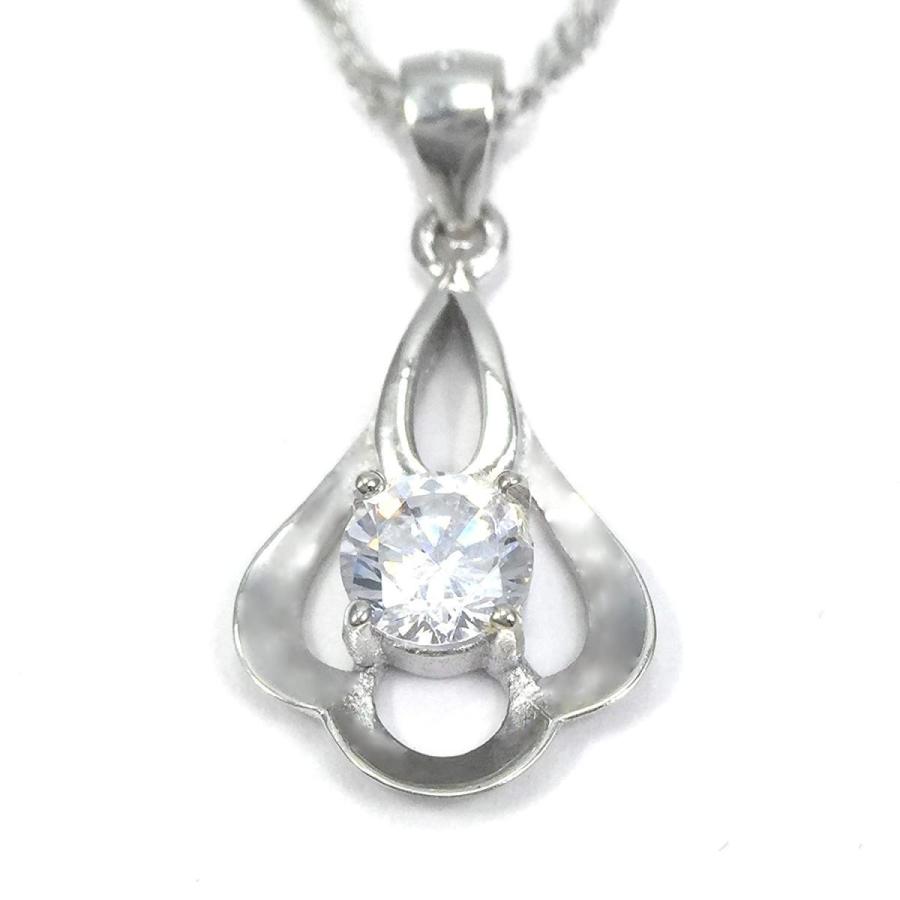 Rose Petal Sterling Silver Pendant Necklace