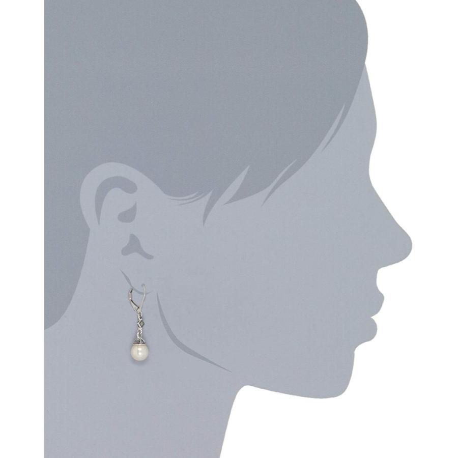 新品即決 Judith Jack Sterling Silver Marcasite And Simulated Pearl Drop Earring 正規品 Www World Of Heating De