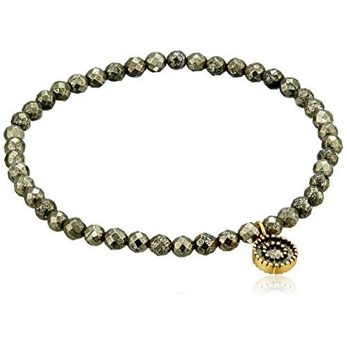 超特価激安 Sun Jewelry Satya 4mm Bracelet Stretch Pyrite ネックレス、ペンダント