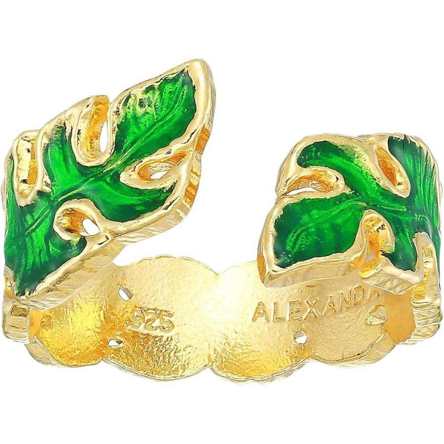 最安値級価格 Alex and Ani Women's Palm Leaf Adjustable Ring - Precious Metal 14kt G ネックレス、ペンダント