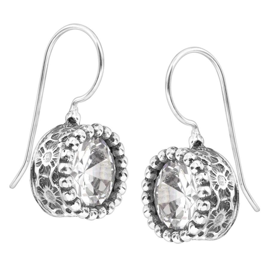 Silpada 'Bristol' 8 ct Cubic Zirconia Drop Earrings in Sterling Silver