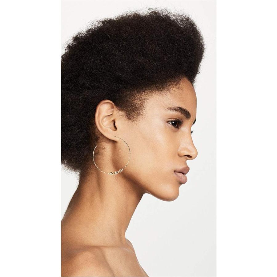 【限定品】 Gorjana Womens Taner Beaded Hoop Earrings， Gold， One Size 【2294880164】(14447円)