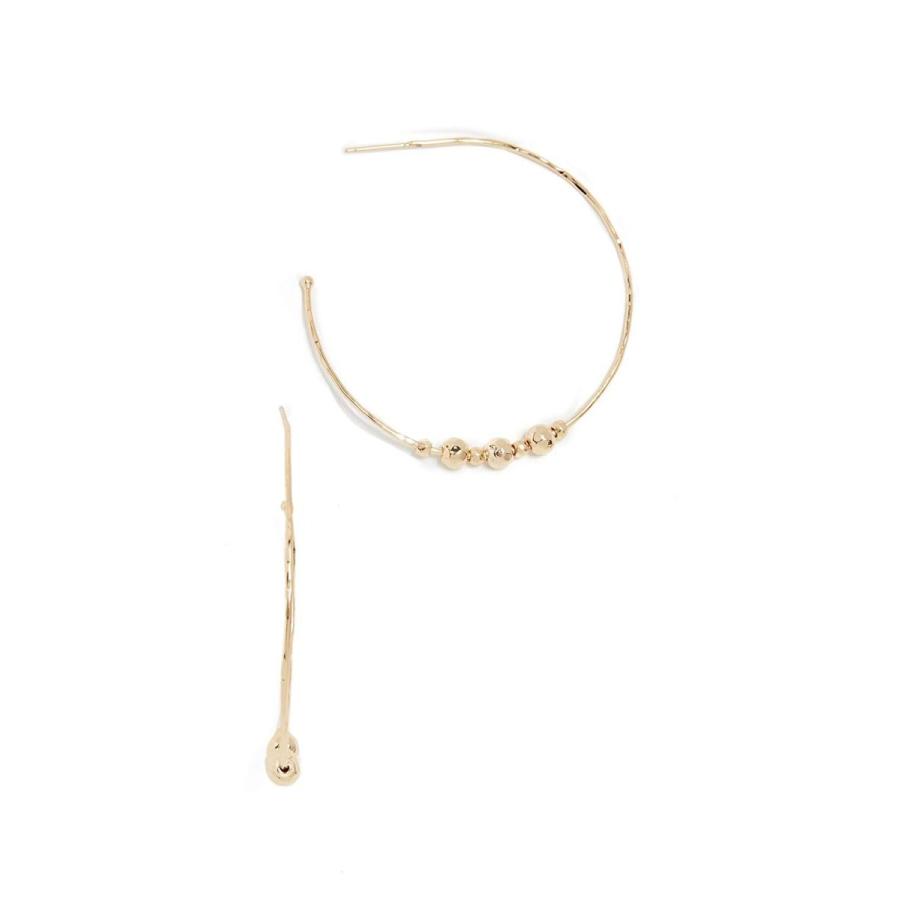 【限定品】 Gorjana Womens Taner Beaded Hoop Earrings， Gold， One Size 【2294880164】(14447円)