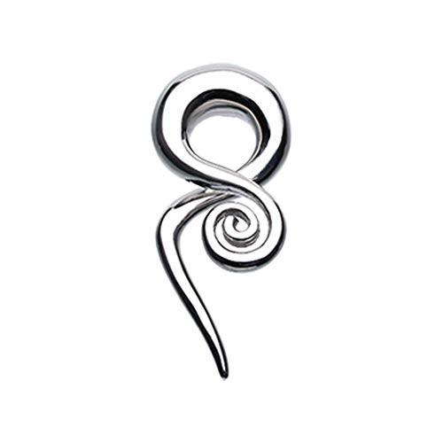 人気ブランドを Gauge Ear Steel Swirls Loving Spiral (2 GA (12 Taper WildKlass Hanging ネックレス、ペンダント