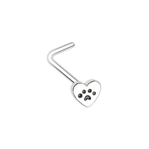 65%OFF【送料無料】 Heart Paw Animal Lover WildKlass L-Shape Nose Ring ネックレス、ペンダント
