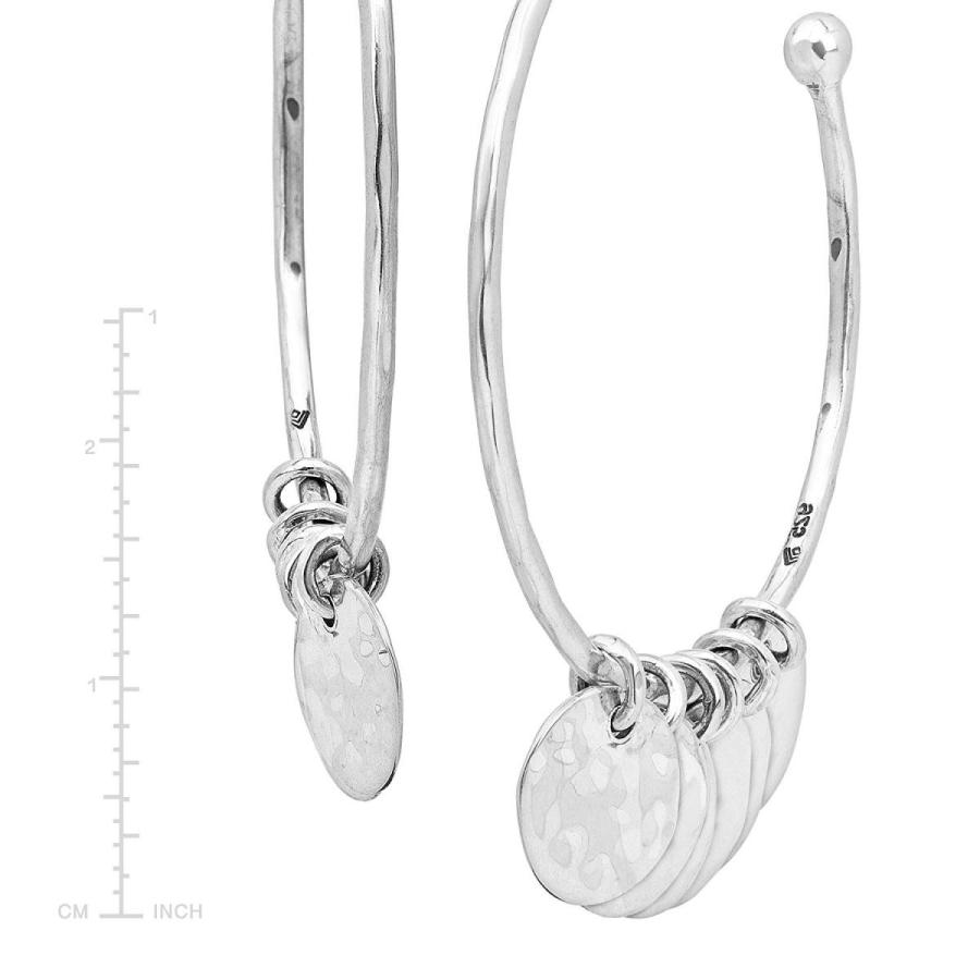 Silpada 'Snow in Summer' Dangle Hoop Earrings in Sterling Silver
