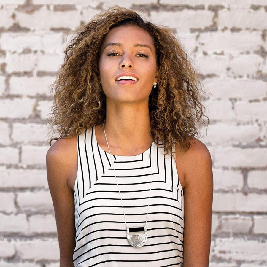 Silpada 'Triangle Edge' Natural Black Agate Stud Earrings in Sterling