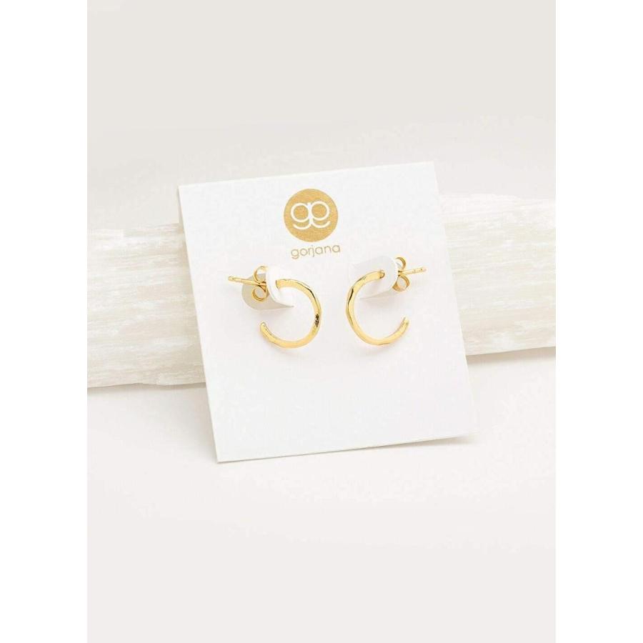 Gorjana Women's Taner Small Hoop Earrings - 18K Gold Plated - Post Clo
