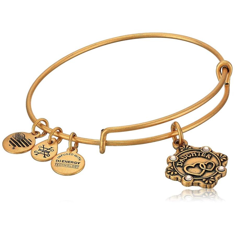 【海外 正規品】 Alex and Ani Womens Because I Love You, Daughter Charm Bangle Bracelet, 一風騎士 042e6001