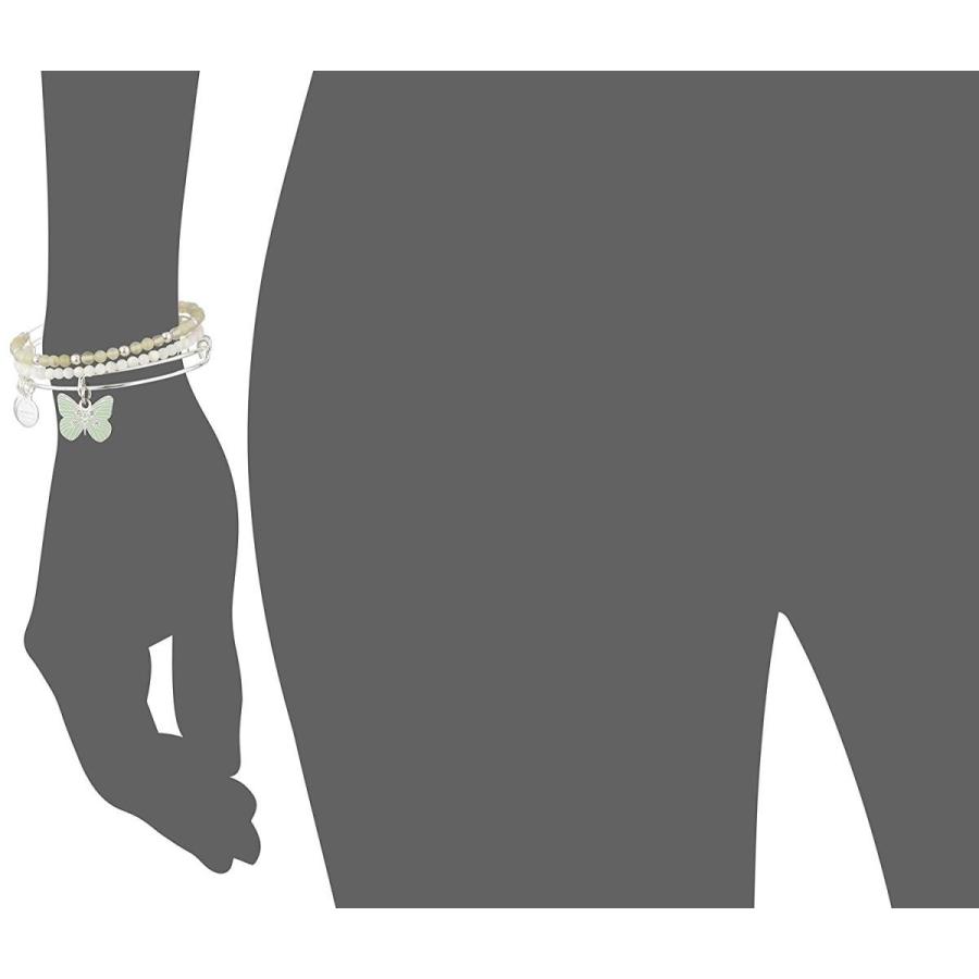 満点の Alex and Ani Butterfly Set of 3 Rafaelian Silver Bangle Bracelet, スタイルマーケット 83ddf699