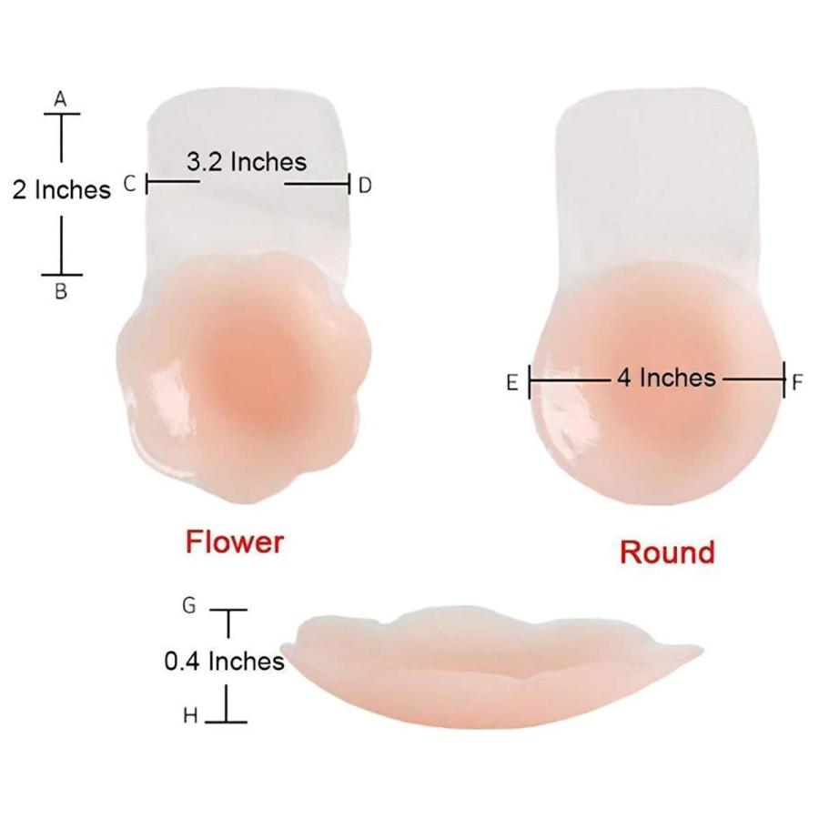 Women Breast Petals Lift Nipplecovers Strapless Backless Bra Adhesive
