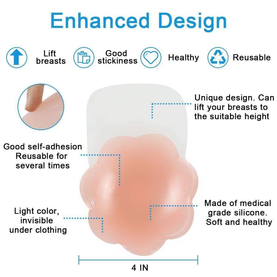 Nippleless Covers Breast Petals Lift Pasties Nipplecovers Adhesive Bac