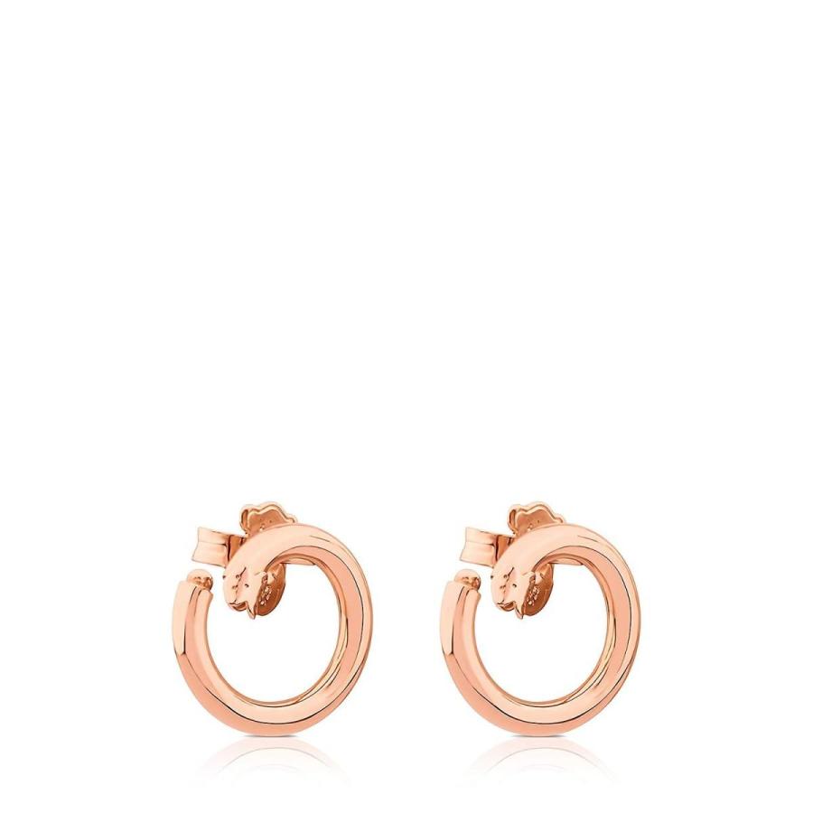 50 Off Tousスモールローズゴールドプレートスターリングシルバーサークルホールドイヤリング 在庫有 Mercurytechnologies Mn Com