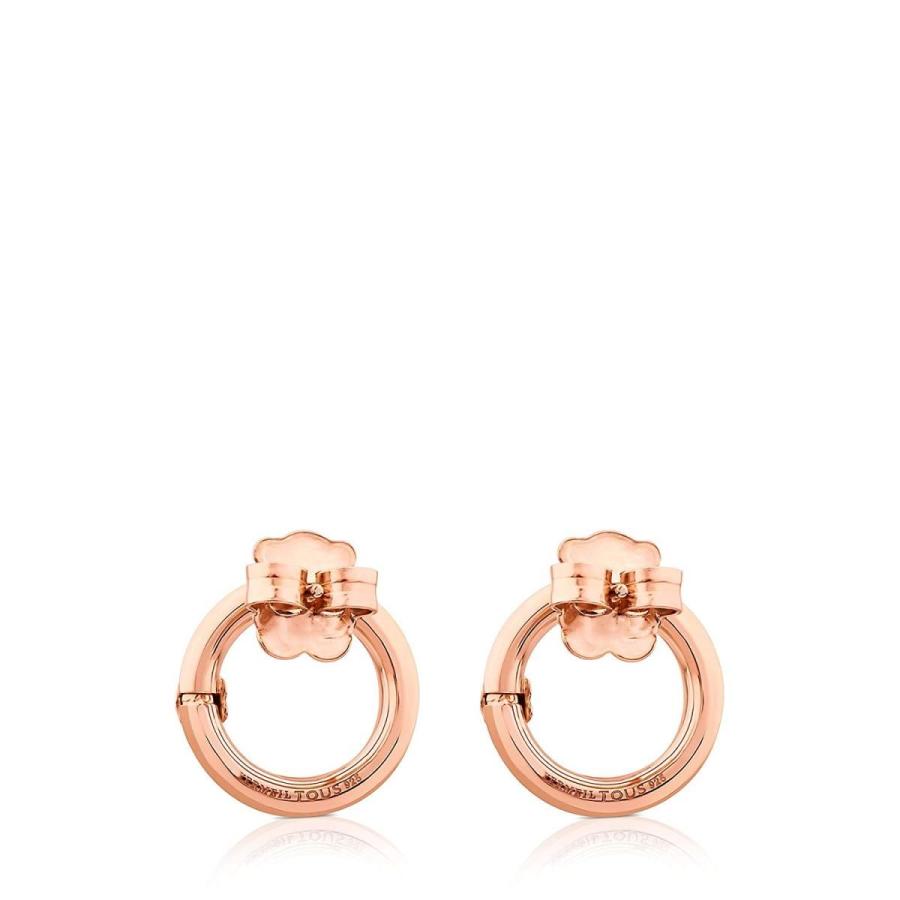 50 Off Tousスモールローズゴールドプレートスターリングシルバーサークルホールドイヤリング 在庫有 Mercurytechnologies Mn Com