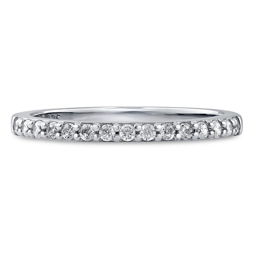 BERRICLE Rhodium Plated Sterling Silver Cubic Zirconia CZ
