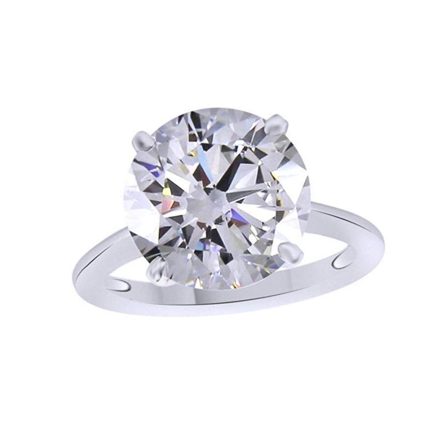 100 安心保証 Jewel Zone Us Round Cut White Cubic Zirconia Anniversary Solitaire Rin ランキング１位受賞 Stress Management Athayurdhamah Com