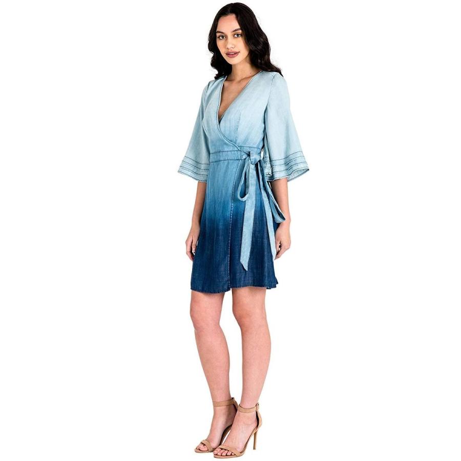 Standards & Practices Modern Women's Tiered Ruffled Bell Sleeve Denim