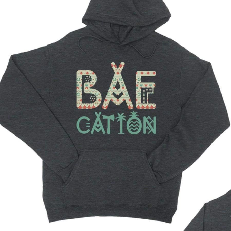 365 Printing BAEcation Vacation Matching Couple Hoodies Funny Wedding