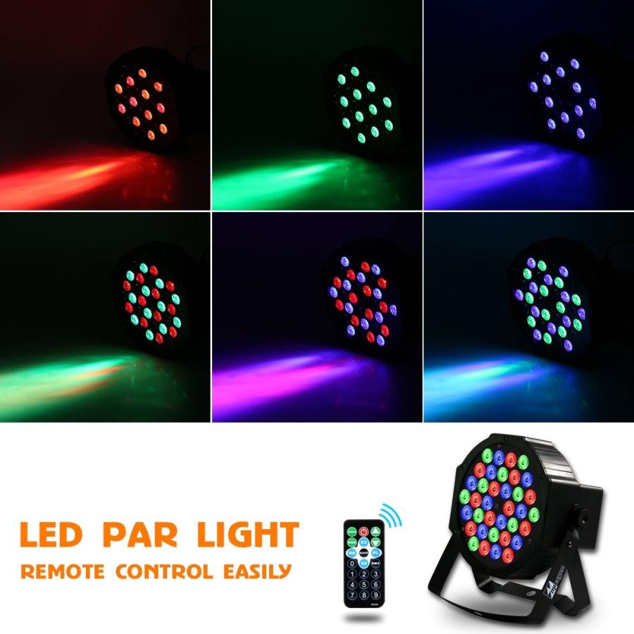 DJ Lights Missyee 36 X 1W RGB LEDs DJ LED Uplighting Package Sound