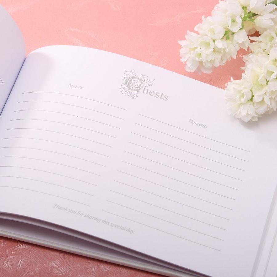 KateMelon Ivory Luxe Crystal Wedding Guest Book and Pen Set