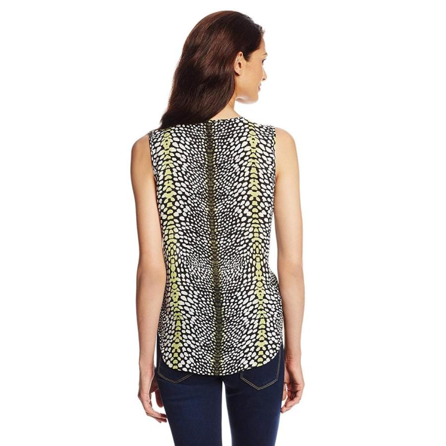 Chaus Women's Sl V-Neck Pebble Skin Top, Key Lime, Small