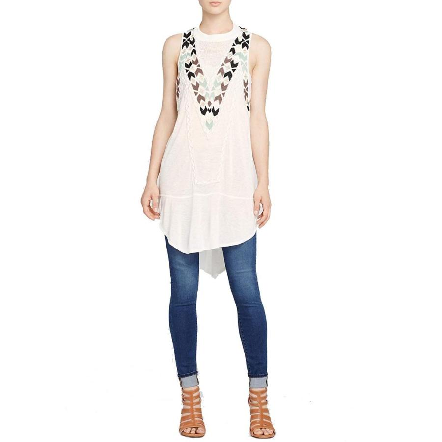 Free People Adella Mock Neck Party Top, Ivory MD (Women's 8-10)