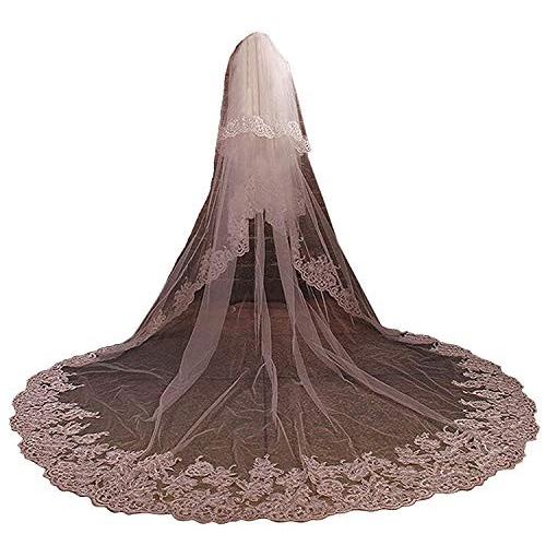 Fenghuavip Stylish Long Train White Bridal Cathedral Wedding Veil Fenghuavip Stylish Long Train Ivory Bridal Cathedral Wedding Veil