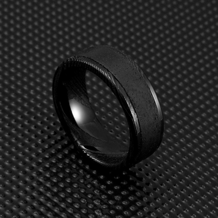 想像を超えての Three Keys Jewelry Jewelry 8mm Damascus Steel Mens Wedding Mens Ring Keys Wood Grain Ebo アサンテサーナ クラフトと食品 A67ca44d Shoppingmundooriental Com Br