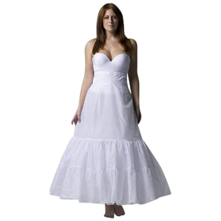 David's Bridal Plus Size A-Line Medium Fullness 2-Tier Slip Style 9603